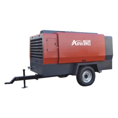 China Low Fuel Consumption Lubricated Diesel Engine Air Compressor 706Cfm 261Psi 194Kw Mobile Air Compressor for sale