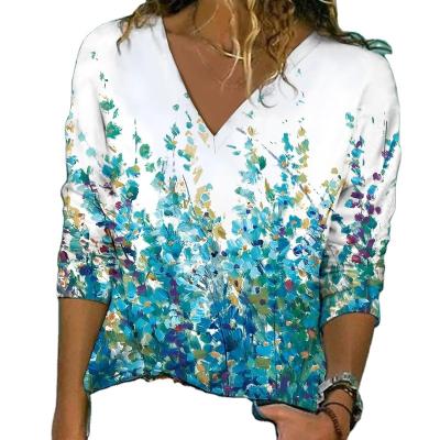 China Anti-wrinkle Summer casual women short sleeve printing tee shirt plain upf embroidery for sale