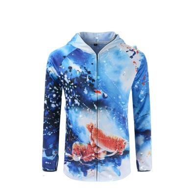 China Professional Anti-UV Quick Dry Long Sleeves Custom Printed Shirts UV Fishing Shirt With Fake Collar Made In China for sale