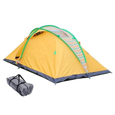 China Diagonal Tying Type Large Room Visit 8 Person Family Sun Shelter Wind Resistant Waterproof PVC Top Camping Tent for sale