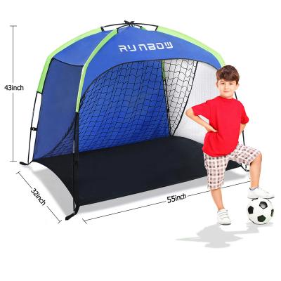 China Instant Pop Up Football Goals Aim Mini Pop Up Folding Portable Soccer Football Goals For Kids Training Paly Kid Tent for sale