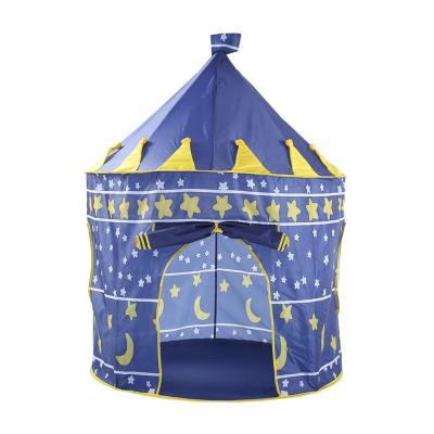 China Princess Deluxe Tents Kid Blue Star Indoor Indoor Outdoor Dome Easy Up Foldable Castle Kids Play Tent for sale