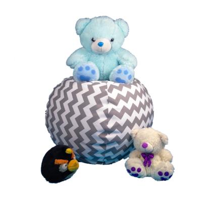 China Baby Foldable High Quality Animal Toy Storage Bean Bag Chair Folding Sofa for sale