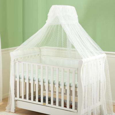 China Amazon Hot Sale Folded Baby Crib Lace Curtain Hanging Canopy Crib Bed Dustproof Mosquito Net for sale