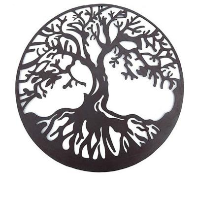 China Europe Tree of Life Wall Art Metal Decorative Artwork Iron Garden Outdoor Indoor for sale