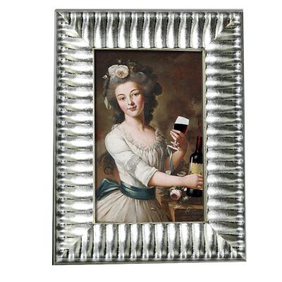 China JYS Home Decoration Vintage Picture Frames Photo Frames Retro Silver Ornate Home Office Table Top 13cm x18cm View Gifts for sale