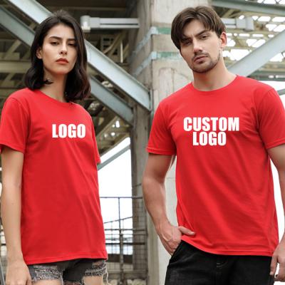 China Wholesale Breathable Hot Sale Unisex Cotton Blank T-shirt With Logo Customize Printing Custom T Shirts for sale