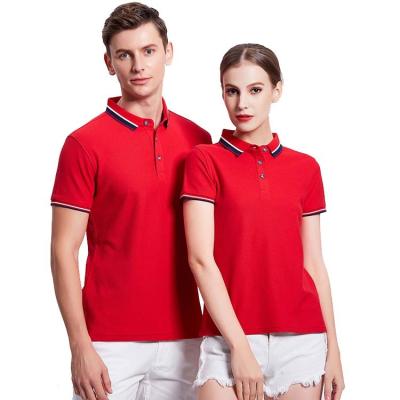 China Anti-pilling Custom Golf Polo 80% Cotton Short Sleeve Polo Shirts For Men And Women for sale