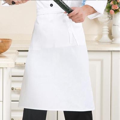 China Mats Custom Logo Restaurant Chef Cooking Apron For Hotel Cafe Bar Apron For Kitchen for sale