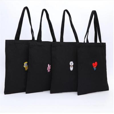 China Cotton Canvas Drawstring Shopping Bags Eco Friendly Reusable Grocery Market Tote Bag Eco Friendly for sale