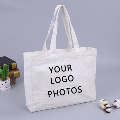 China Custom Logo Printed Promotional Shopping Bag Canvas Bag Printed Tote Shopping Bags OEM Manufacturer for sale