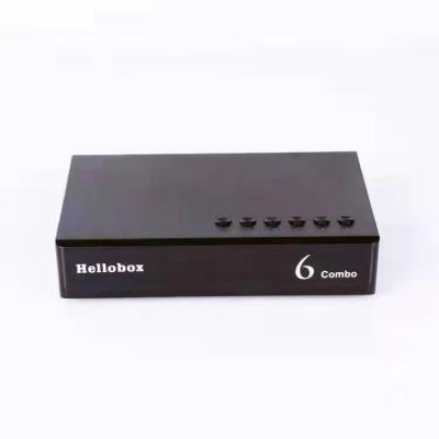 China Hellobox 6 DVB-S2 DVB-T2 DVB-C H.265 Full HD 1080P Satellite TV Receiver Set Top Box Support Combo TV Play to Phone Hellobox satellite 6 handset for sale