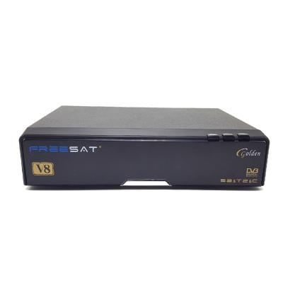 China Full Hd Freesat V8 Gold 1080 Satellite Receiver With Dvb-s2+t2+c Freesat V8 Gold Freesat V8 Powervu Youtube Wifi Gold Bisskey for sale