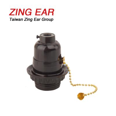 China ULCUL ZINGEAR E26 E27 Lamp Socket 2.64A 250V PSE Lamp Holder ON-OFF for sale