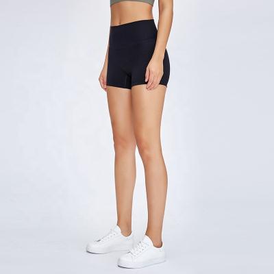 China Anti-Static Yoga Shorts Women Slim Fitness High Waist Fashion Casual Cycling Tops Shorts Summer Gym Shorts for sale