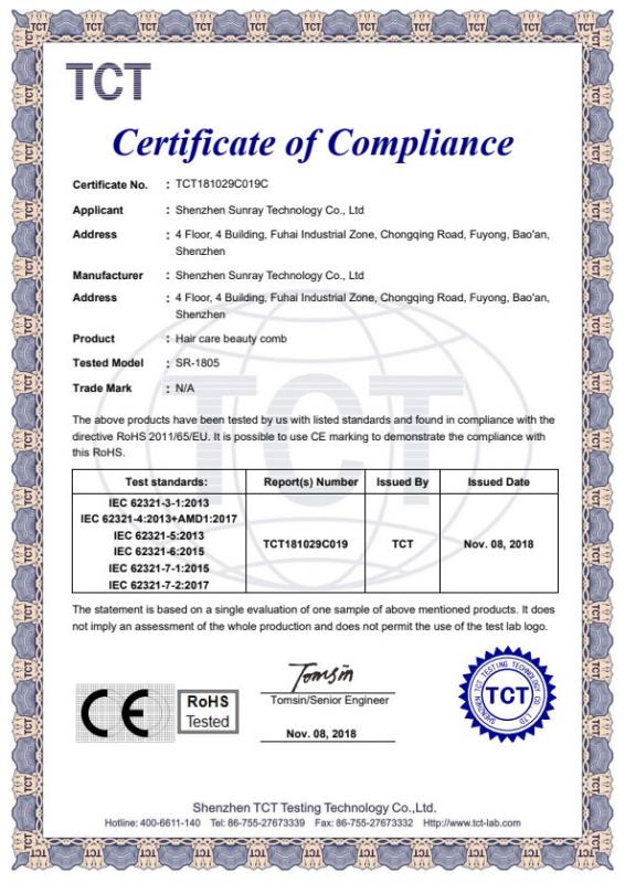 RoHS - Beijing Zhangguang 101 Science & Technology Co., Ltd.