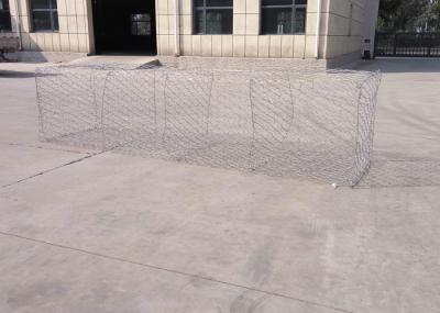 China Double Twist Metal Gabion Baskets Galfan Coated Surface Treatment Gabion Mattress for sale