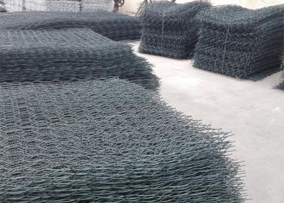 China Weaved Wire Mesh Pvc Coated Gabion Baskets , Plastic Gabion Baskets for sale