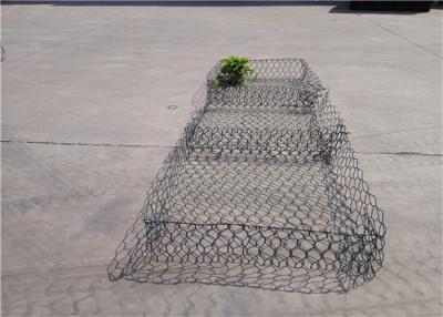 China Double Diaphragm PVC Coated Gabion Baskets PE Coated Gabion Mattress for sale