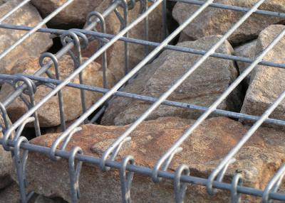 China Square Hole Shape Decorative Gabion Baskets , Garden Gabion Retaining Wall for sale