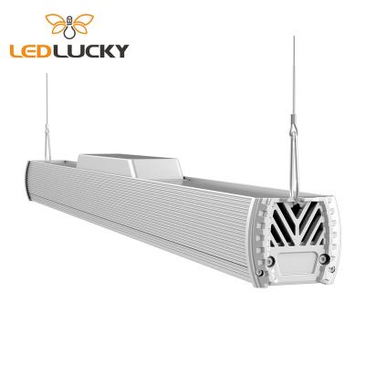 China Warehouse led linear high bay light for hanging industrial 150W 250W high linear led low bay led light 60000 lumen with sensor for industry for sale