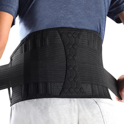 China Lower Back Pain Relief Compression Back Waist Brace Adjustable Lumbar Support Belt Unisex Adult Premium for sale