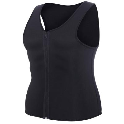 China Home Factory Premium Custom Logo BSCI Neoprene Zipper Hot Sauna Slimming Sweat Trainer Vest Men Waist for sale