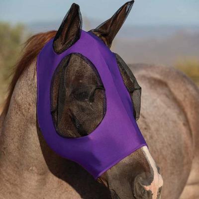 China Keep The Fly Away Customize OEM Factory Wholesale Mesh Horse Fly Veil Stretch Insect Eye Saver With Ears for sale