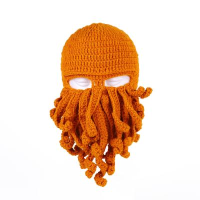 China Beanie Hat Men Winter Warm Octopus Costume Squid Cycling Mask Funky Ready Boat Octopus Hat Newcomer Squid Skiing Mask for sale