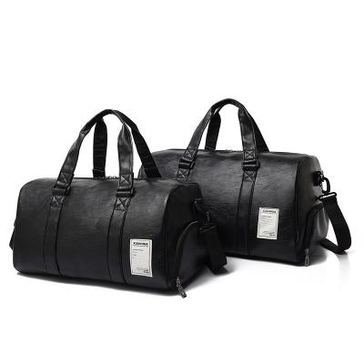 China Premium ISO9001 Certificate Factory Promotion OEM Gym Recycling Leather Bag Travel Wet Dry Duffel Bags To Sport for sale