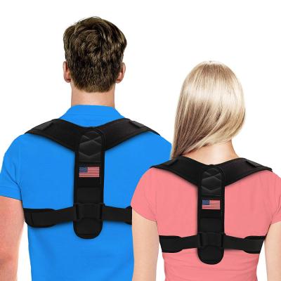 China New Arrival Amazon Soft Breathable Premium Soft Back Brace Unisex Adjustable Upper Body Posture Corrector for sale