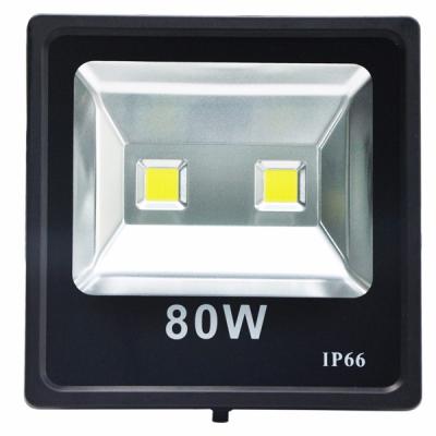 China Sports Stadiums 120lm/w High Power COB LED Floodlight 80W 100W IP65 Outdoor Flood Light Fixture for sale