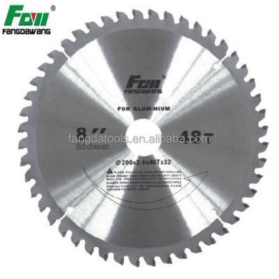 China For cutting drawn products and tubes with thicness FANGDAWANG professional grade flat-triple chip tooth CTT circular saw blades for aluminum and plastic cutting for sale