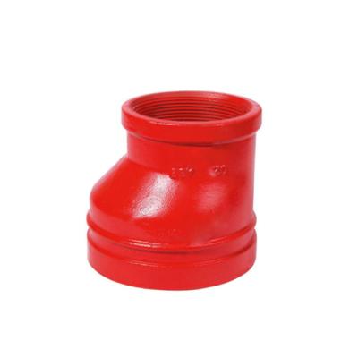 China Mechanical Water/Air/Steam/Gas Fire Fighting Malleable Iron Grooved Eccentric Fire Fighting Hose Fittings Reducer for sale