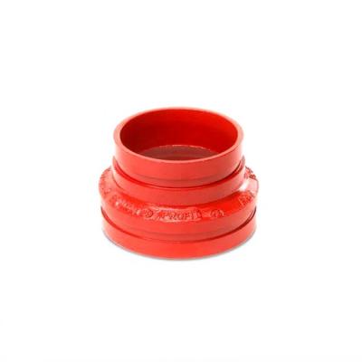 China Water/Air/Steam/Gas FM Fire Fighting Ductile Iron Di Grooved Hose Fitting Concentric Reducer for sale