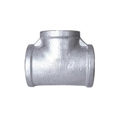 China Give Water GI Galvanizedplain Malleable Iron Pipe Fitting Tee Equal for sale