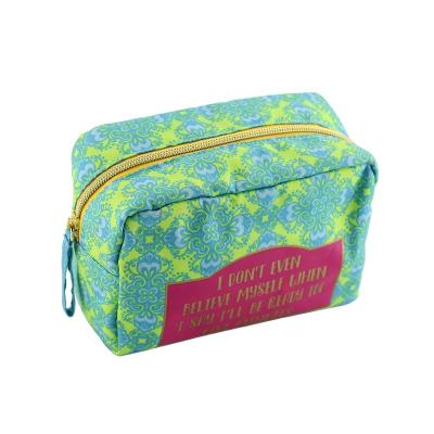 China 2021 Eco Friendly High Quality BSCI ISO Sedex FAMA Factory Price Canvas Printing Vintage Make Up Bag for sale