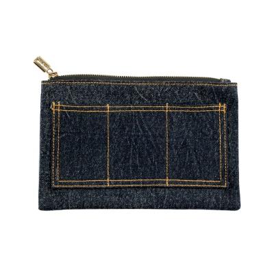 China Fashion BSCI Letter Jewelry Wholesale Jeans Pouch ISO Sedex FAMA Travel Cosmetic Bag for sale