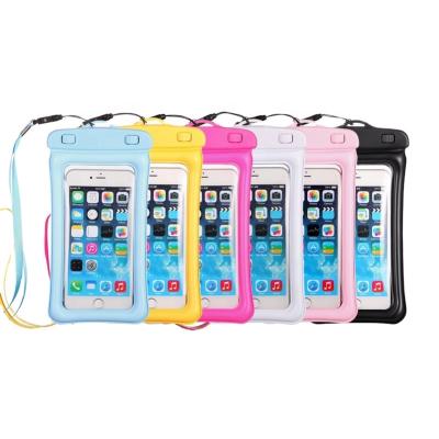 China PVC anti-theft ISO BSCI Sedex FAMA camping mobile phone case pocket floating swimming drifting waterproof bag for sale