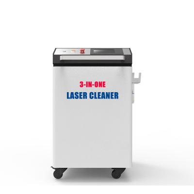 China Fiber Laser Cleaner 1500w 3in 1 Laser Cleaning Welding Cutting Machine for sale