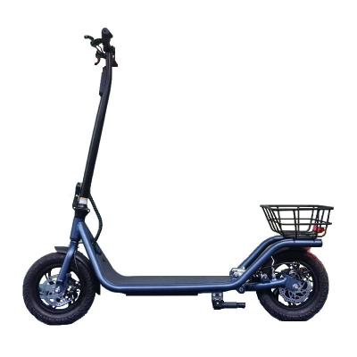 China China Supplier Folding Electrico Scooter 12 Inch 350W 36V Adult Fast Electric Scooter With 12inch Basket for sale