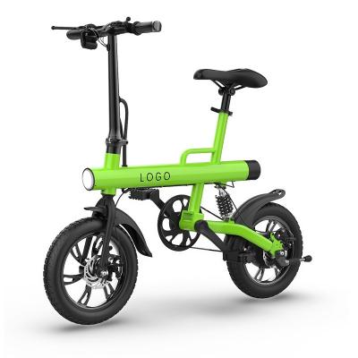 China Aluminum alloy 36V 350W portable and foldable mini commuting electric bicycle with pedal assist for sale