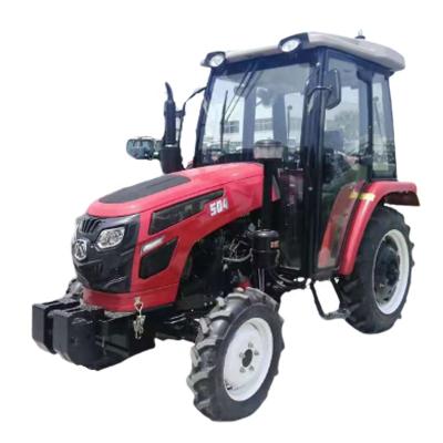 China Hotels Professional Manufacture Cheap Wheel Tractor With Cabin 50hp 4WD Compact Tractor for sale