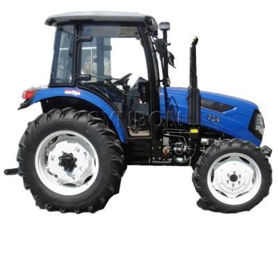 China New Chinese Hotels Garden Forest Tractor Farming Machinery Agriculture Equipment Used 4WD 70 Hp Wheel Tractor With Cabin CE for sale