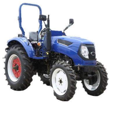 China Hotels New 4 Wheel Drive Used Blue Color Mini Farm Equipment Agriculture Machinery Cheap 70 Hp Wheel Tractor With CE for sale