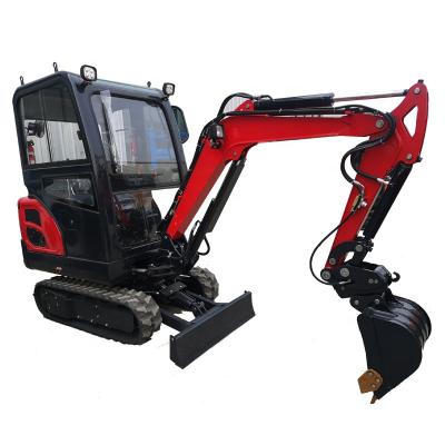 China Hotels 1.7 Ton Small Hydraulic Mini Excavator Micro Excavator Machine Price For Sale for sale