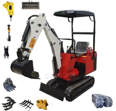 China New Excavator Garden From Pasture Small Digger Hotel Construction 0.8 Ton Used Construction Machinery Crawler Mini Excavator for sale