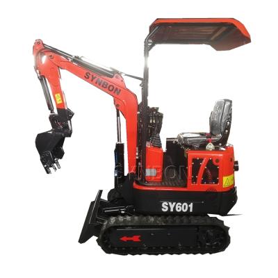 China Hotels New Small Ddigger Excavator Backhoe Garden Farm Construction Machinery Crawler Mini Excavator 1.0 Ton for sale