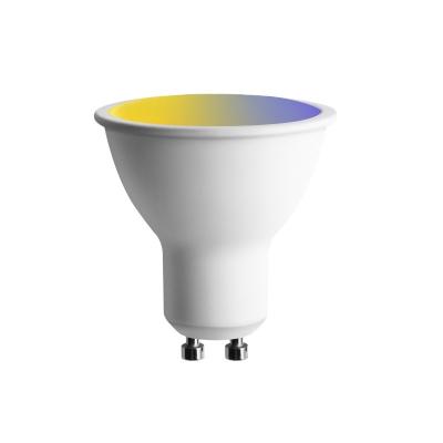 China Desktop RGBCW Spotlight Seven Color GU10 Lamp Cup Seven Color Remote Control RGB Seven Color Lamp Decorative Cup for sale