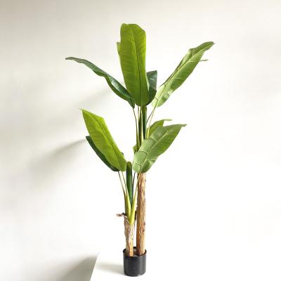 China Wholesale Minimalist Shopping Mall High Artificial Indoor Outdoor Home Hotel Decorative Artificial Banana Tree for sale